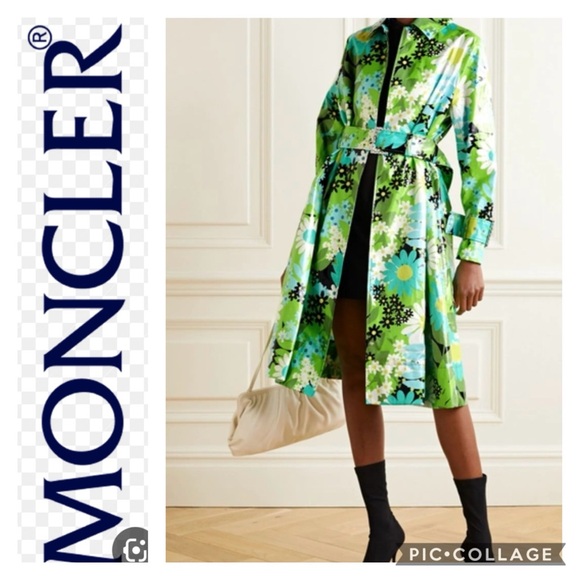 MONCLER LOWEST PRICE NOW Richard Quinn floral cotton-canvas raincoat - Picture 8 of 14